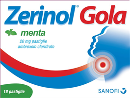 ZERINOL GOLA MENTA18PAST 20MG